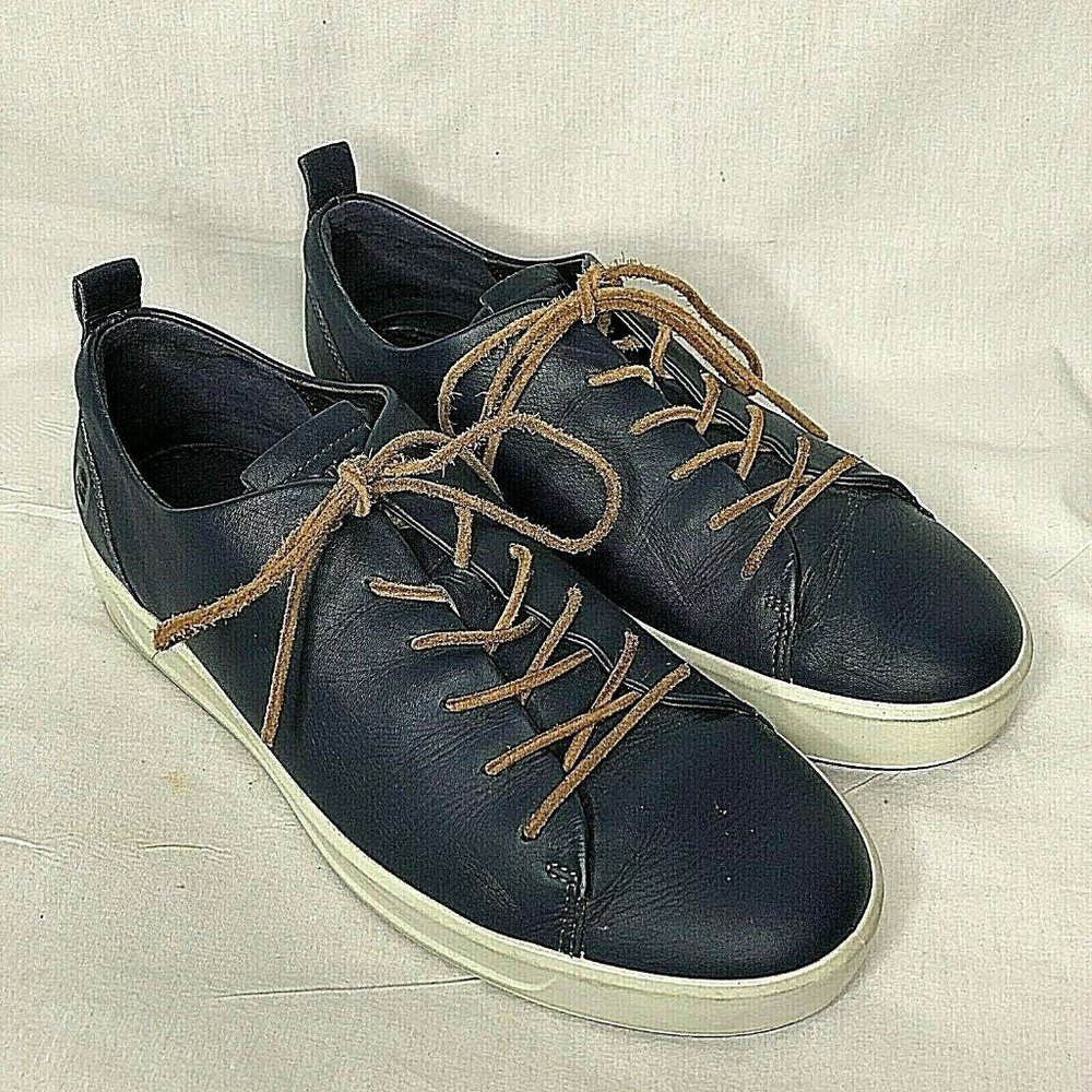 ECCO Men Soft Viii Sneaker Navy Blue Leather EU42